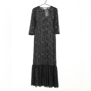Zara Black Lace Midi Dress